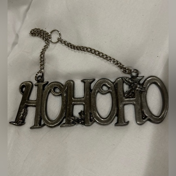 Pewter HoHoHo Word Ornamentent - Picture 3 of 3